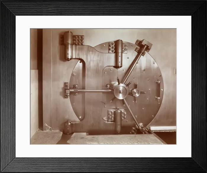 Framed Print : Bank Vault