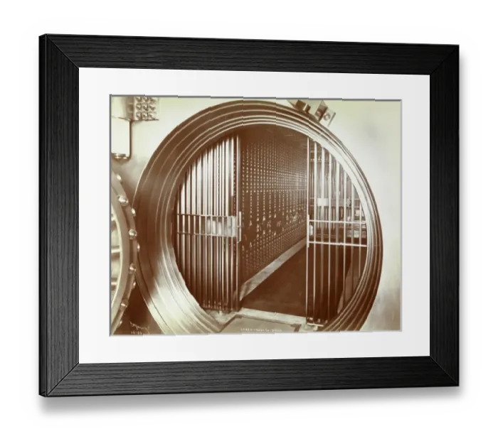 Framed Print : Bank Vault Framed Print : Bank Vault