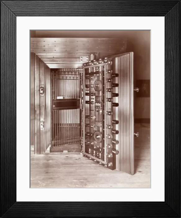 Framed Print : Bank Vault Framed Print : Bank Vault