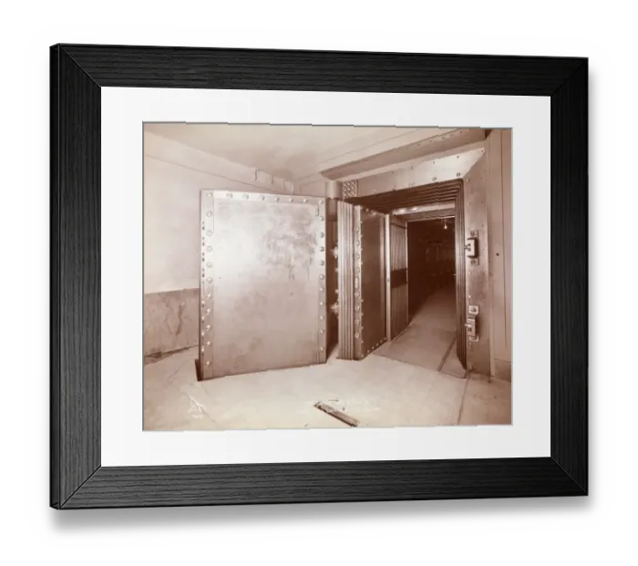 Framed Print : Bank Vault Framed Print : Bank Vault