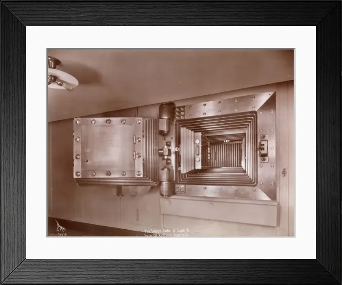 Framed Print : Bank Vault Framed Print : Bank Vault