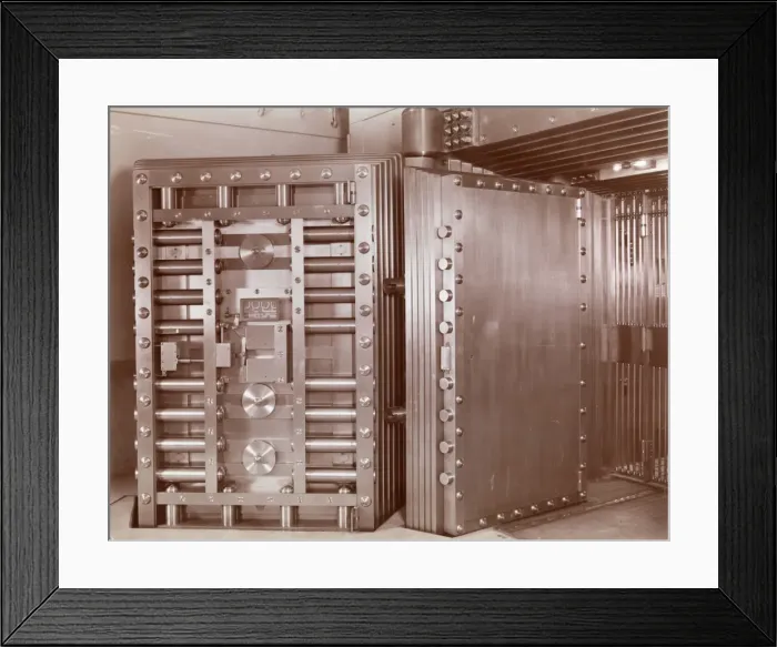 Framed Print : Bank Vault Framed Print : Bank Vault