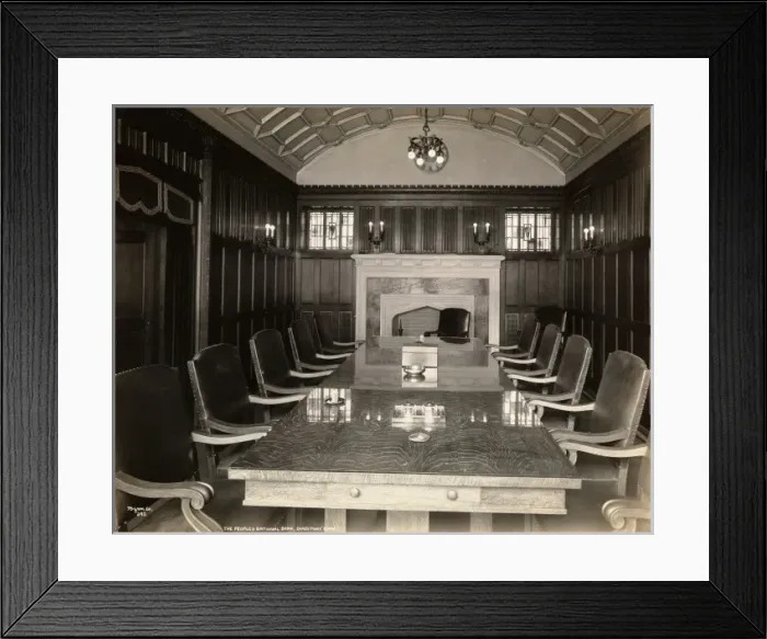 Framed Print : Peoples National Bank, New York Framed Print : Peoples National Bank, New York