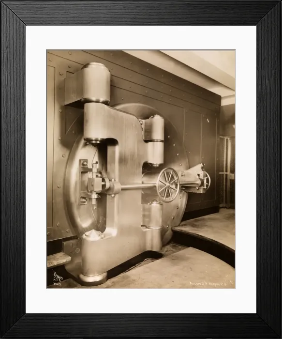 Framed Print : Bank Vault Framed Print : Bank Vault