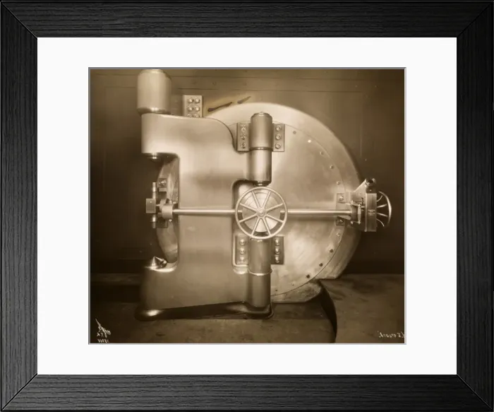 Framed Print : Bank Vault Framed Print : Bank Vault