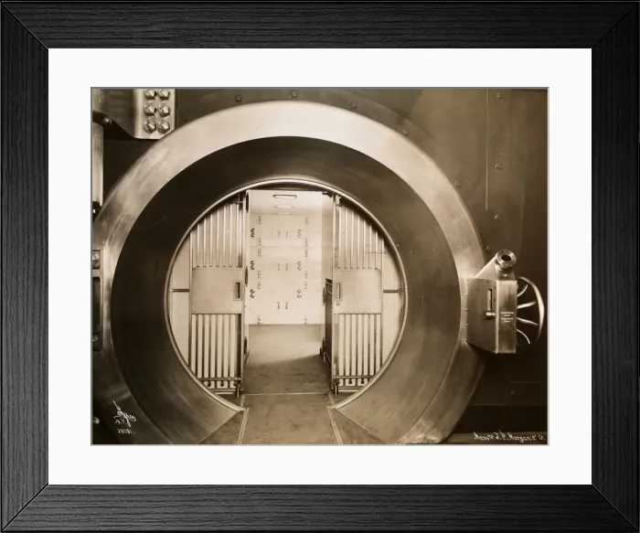 Framed Print : Bank Vault Framed Print : Bank Vault