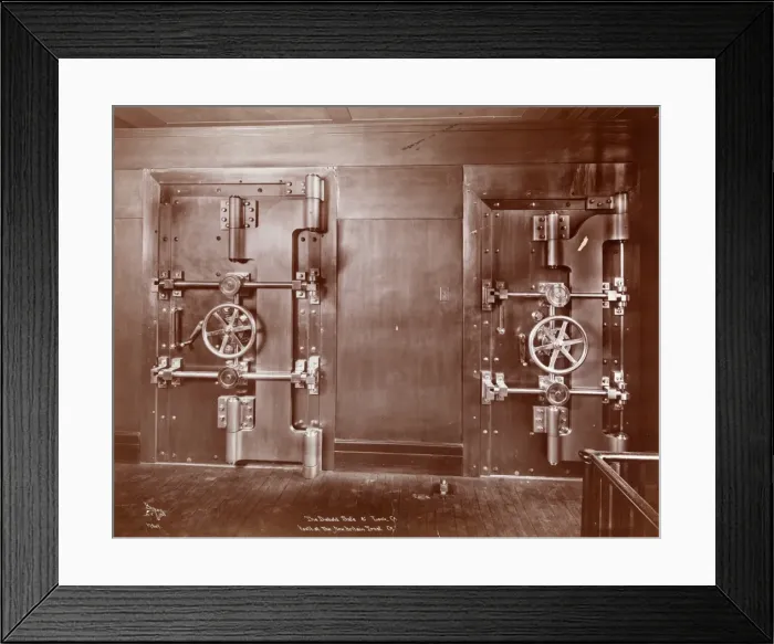 Framed Print : Bank Vault Framed Print : Bank Vault