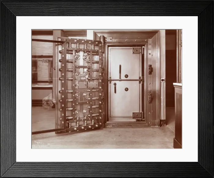 Framed Print : Bank Vault Framed Print : Bank Vault