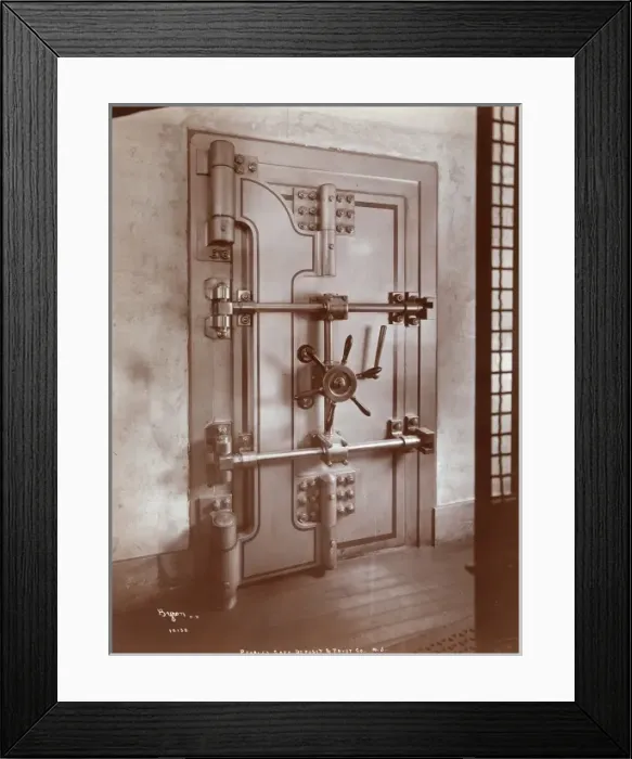 Framed Print : Bank Vault Framed Print : Bank Vault