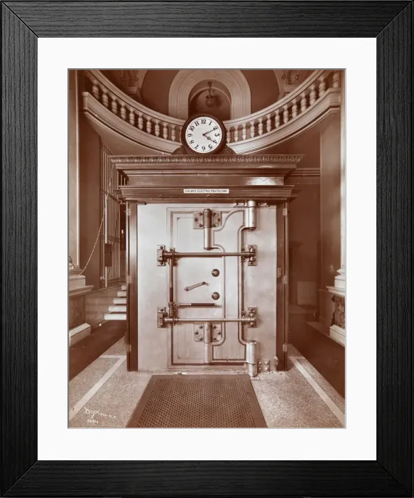 Framed Print : Bank Vault Framed Print : Bank Vault