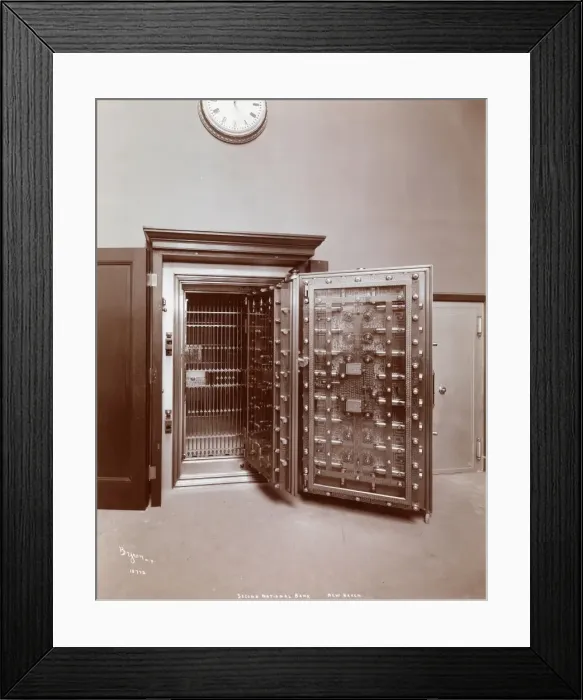 Framed Print : Bank Vault