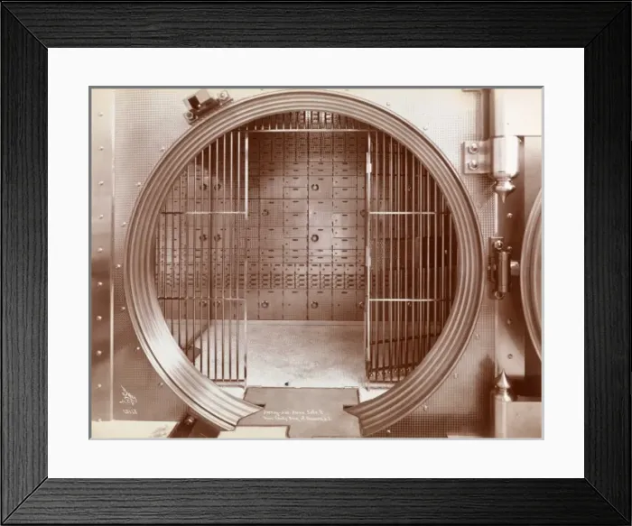 Framed Print : Bank Vault Framed Print : Bank Vault