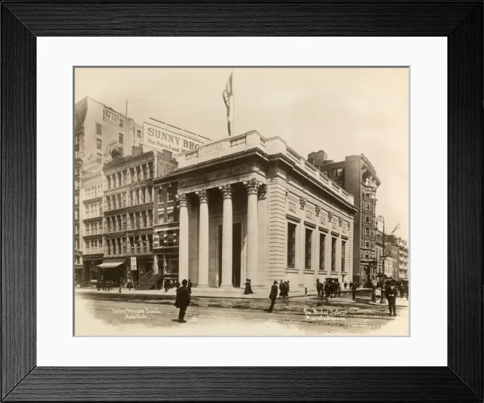 Framed Print : Union Square Bank, New York Framed Print : Union Square Bank, New York