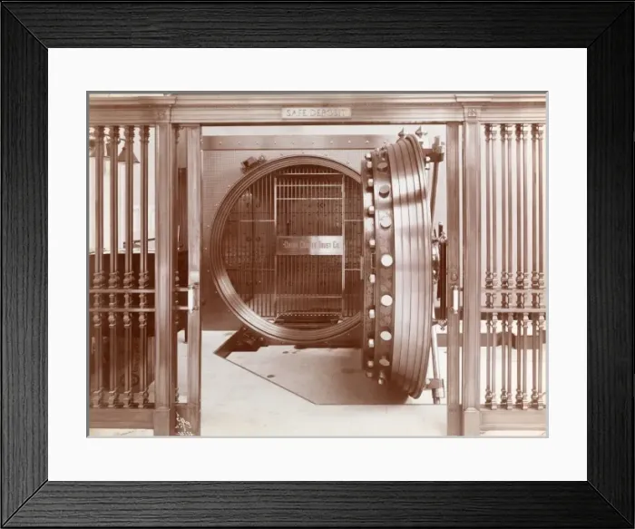 Framed Print : Bank Vault Framed Print : Bank Vault