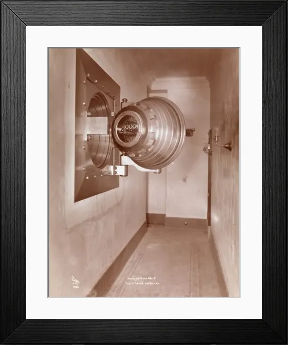 Framed Print : Bank Vault Framed Print : Bank Vault