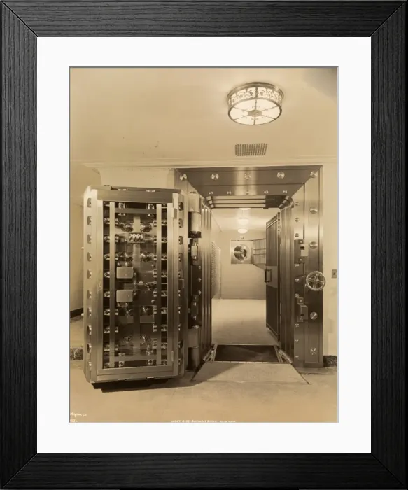 Framed Print : Bank Vault Framed Print : Bank Vault