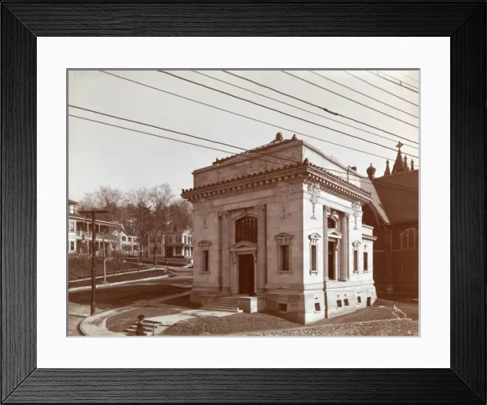 Framed Print : Bank for Savings, Ossining, New York Framed Print : Bank for Savings, Ossining, New York