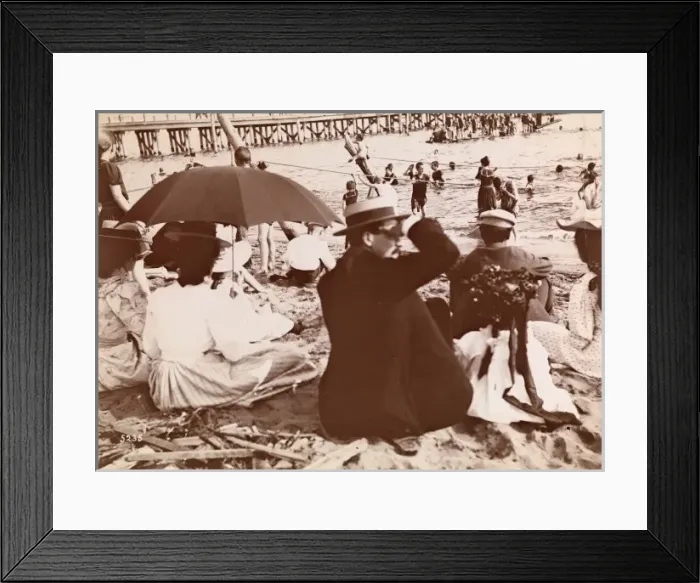 Framed Print : Coney Island Beach Framed Print : Coney Island Beach