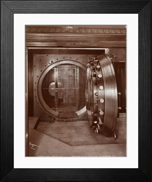 Framed Print : Bank Vault Framed Print : Bank Vault