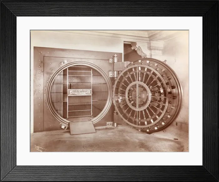 Framed Print : Bank Vault Framed Print : Bank Vault