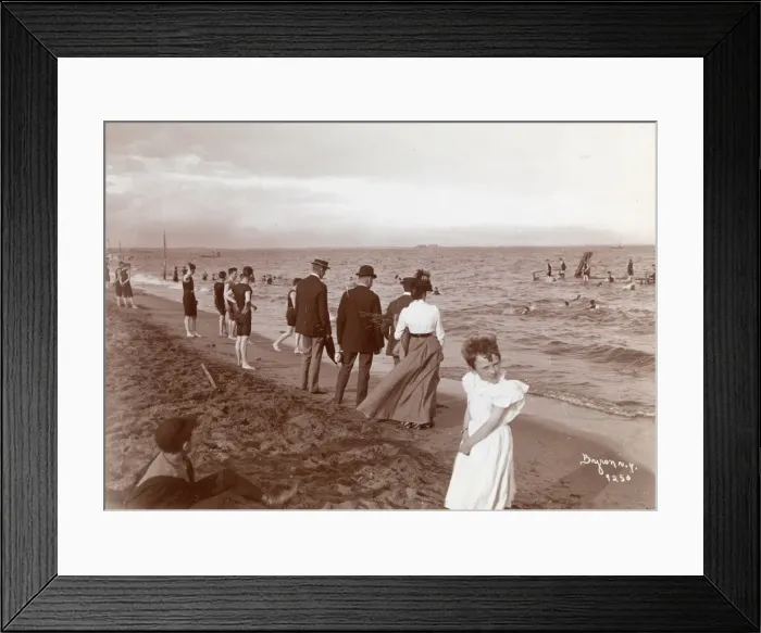 Framed Print : Coney Island Beach Framed Print : Coney Island Beach