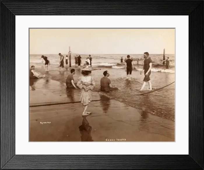 Framed Print : Coney Island Beach Framed Print : Coney Island Beach
