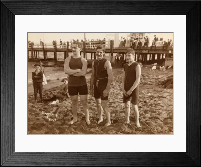 Framed Print : Coney Island Beach Framed Print : Coney Island Beach
