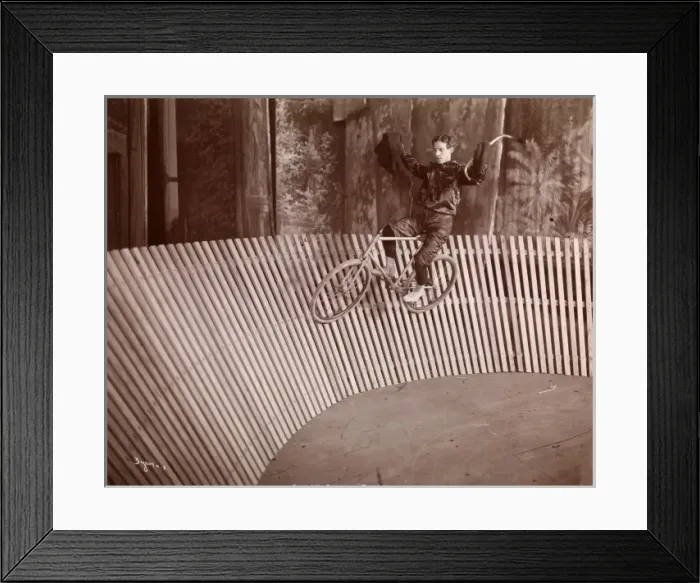Framed Print : Stunt cyclists Framed Print : Stunt cyclists