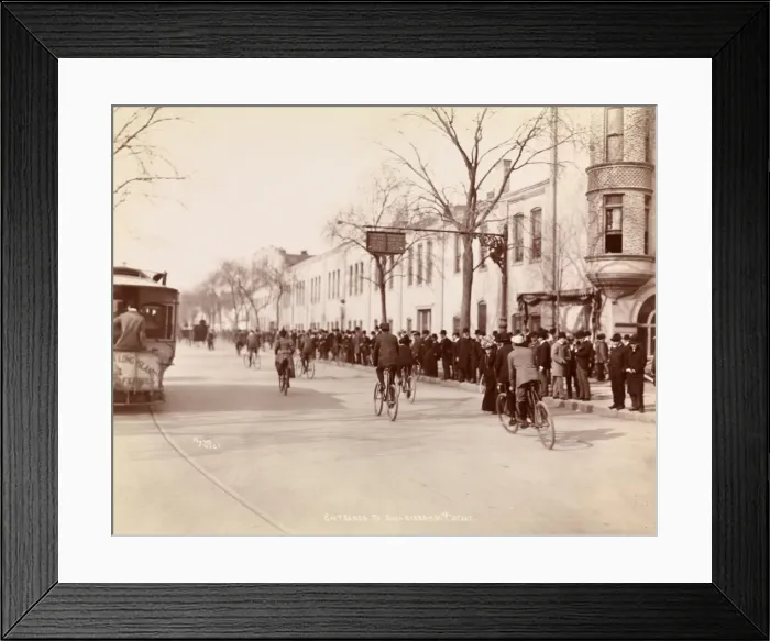 Framed Print : Cyclists in New York Framed Print : Cyclists in New York