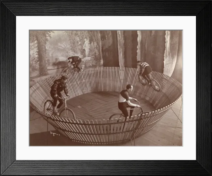Framed Print : Stunt cyclists Framed Print : Stunt cyclists