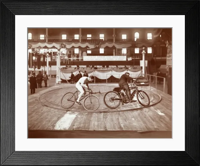 Framed Print : Stunt cyclists Framed Print : Stunt cyclists