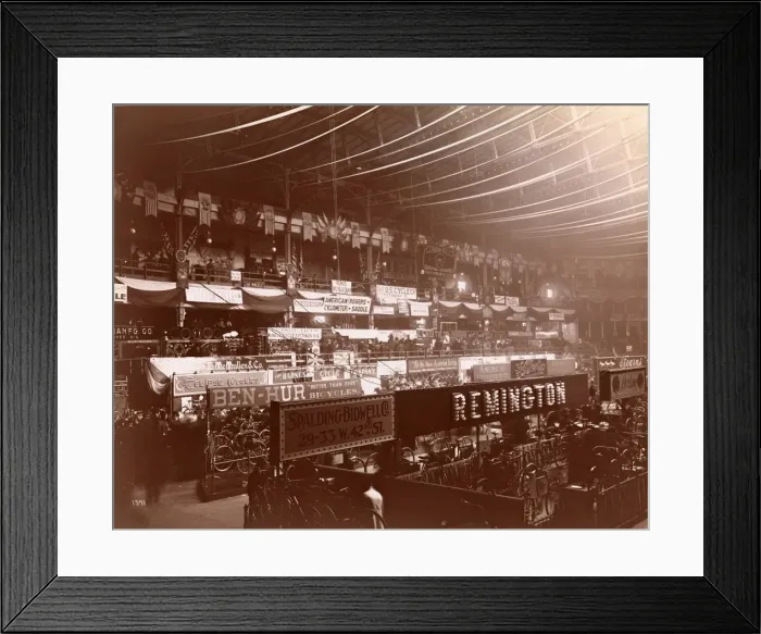 Framed Print : Bicycle show in New York Framed Print : Bicycle show in New York