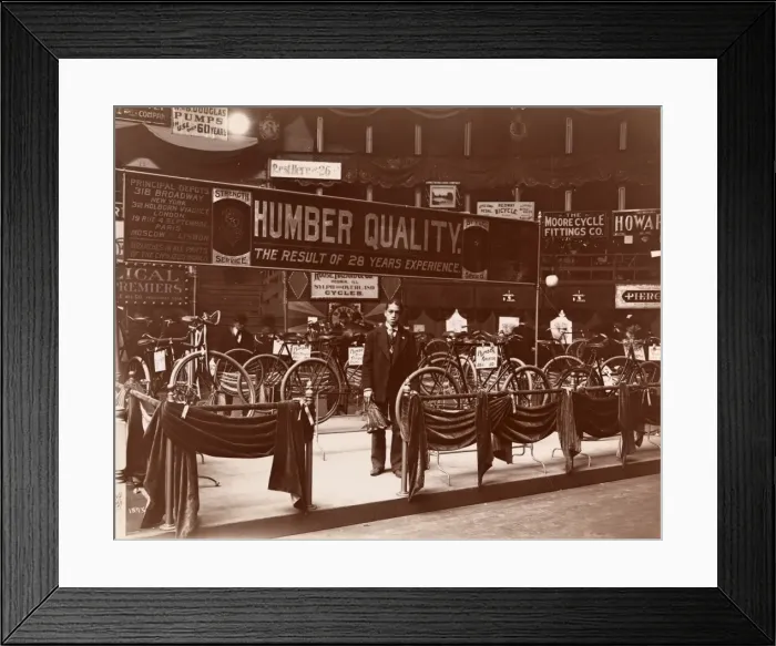 Framed Print : Bicycle show in New York Framed Print : Bicycle show in New York
