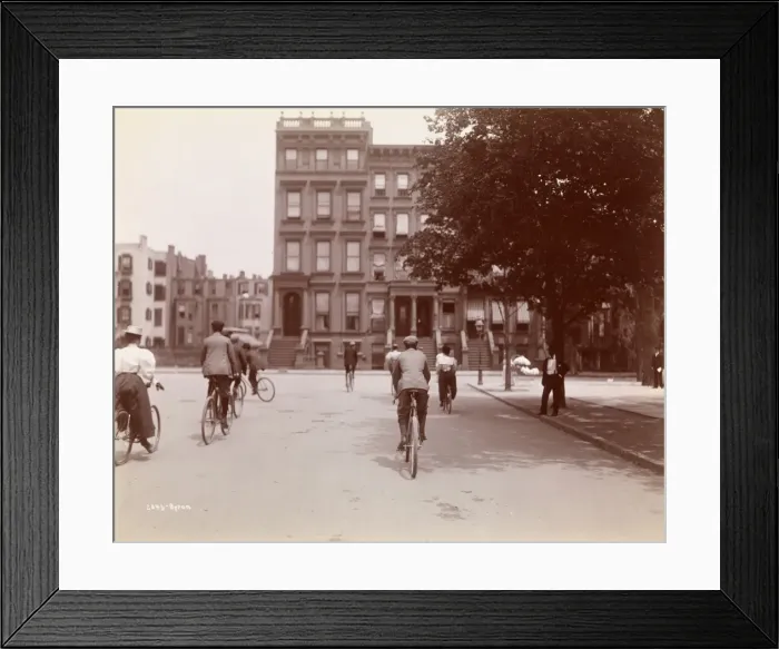 Framed Print : Cycling in New York Framed Print : Cycling in New York