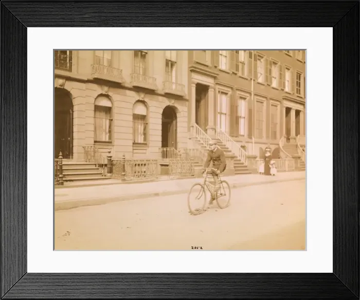 Framed Print : Cycling in New York Framed Print : Cycling in New York