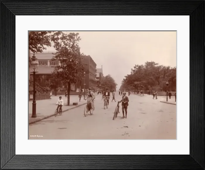 Framed Print : Cycling in New York Framed Print : Cycling in New York