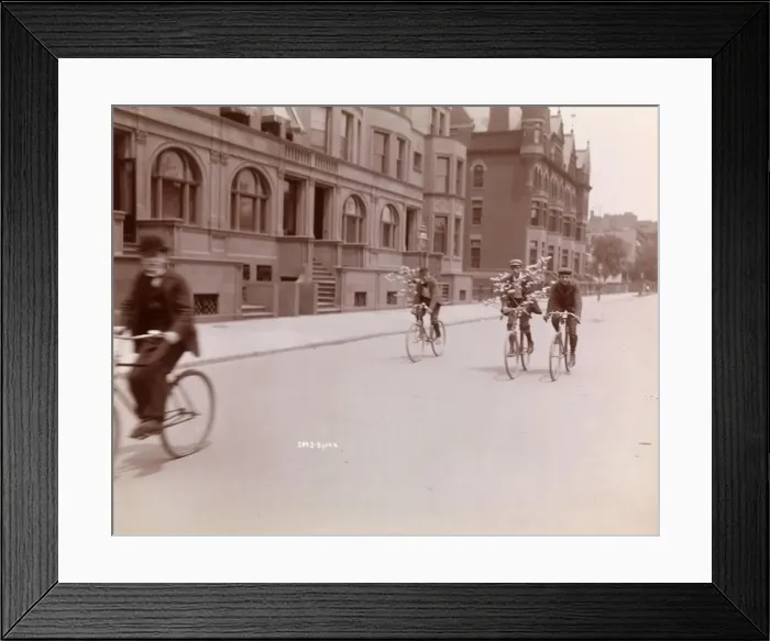 Framed Print : Cycling in New York Framed Print : Cycling in New York