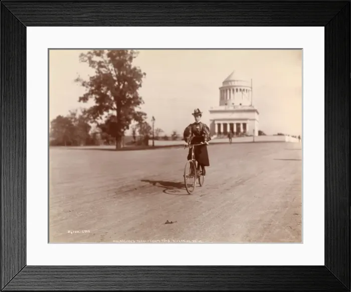 Framed Print : Cycling in New York Framed Print : Cycling in New York