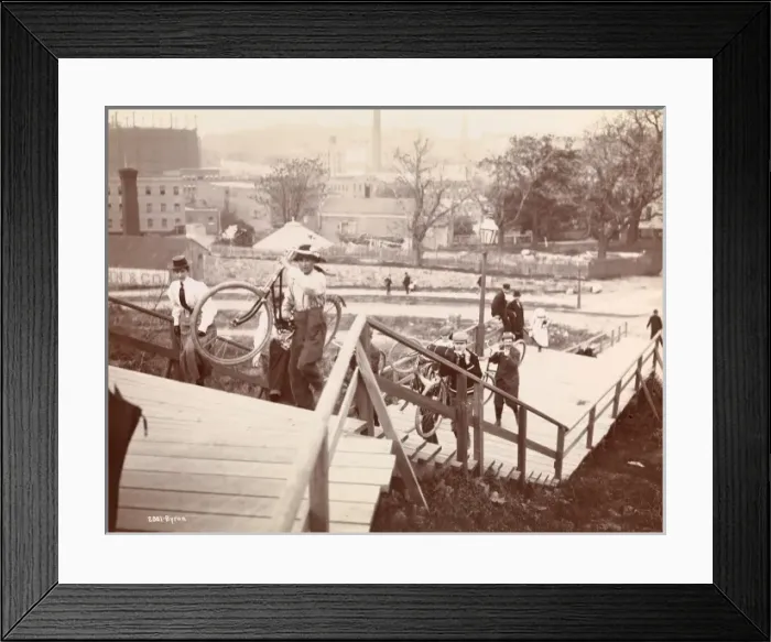 Framed Print : Cycling in New York Framed Print : Cycling in New York