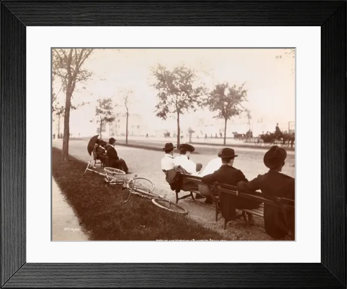 Framed Print : Cycling in New York Framed Print : Cycling in New York