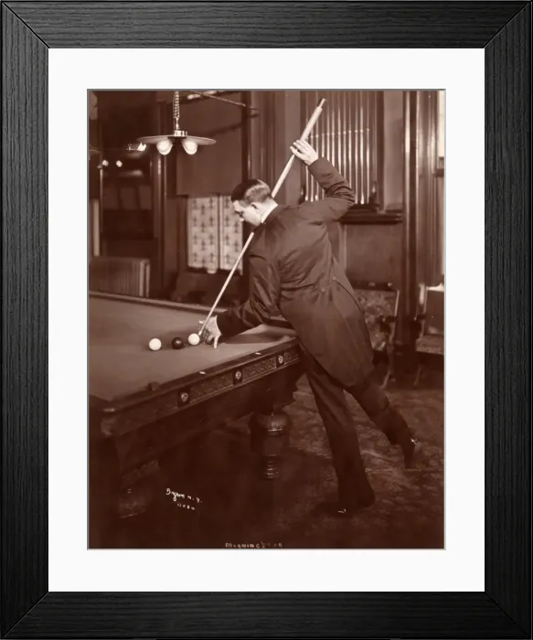 Framed Print : Playing billiards Framed Print : Playing billiards