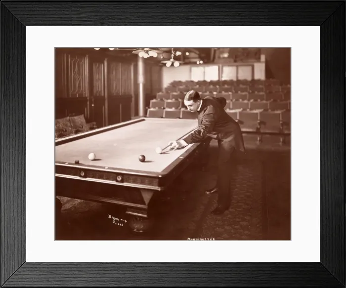 Framed Print : Playing billiards Framed Print : Playing billiards