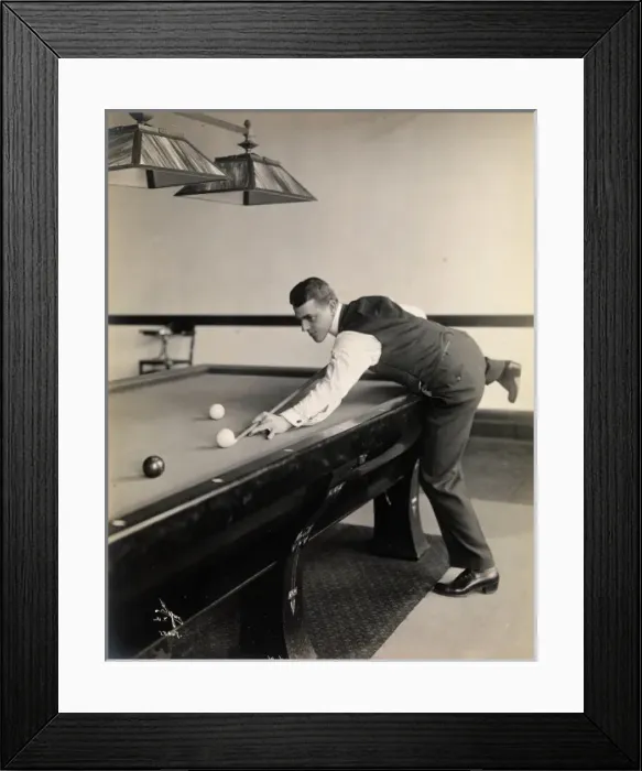 Framed Print : Playing billiards Framed Print : Playing billiards