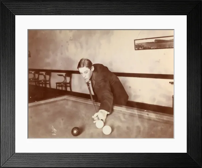Framed Print : Playing billiards Framed Print : Playing billiards