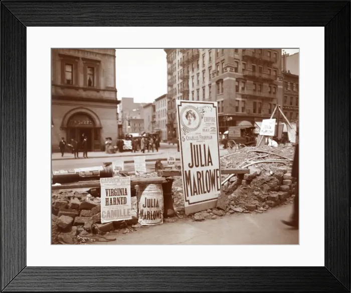 Framed Print : Bill Posters, New York Framed Print : Bill Posters, New York