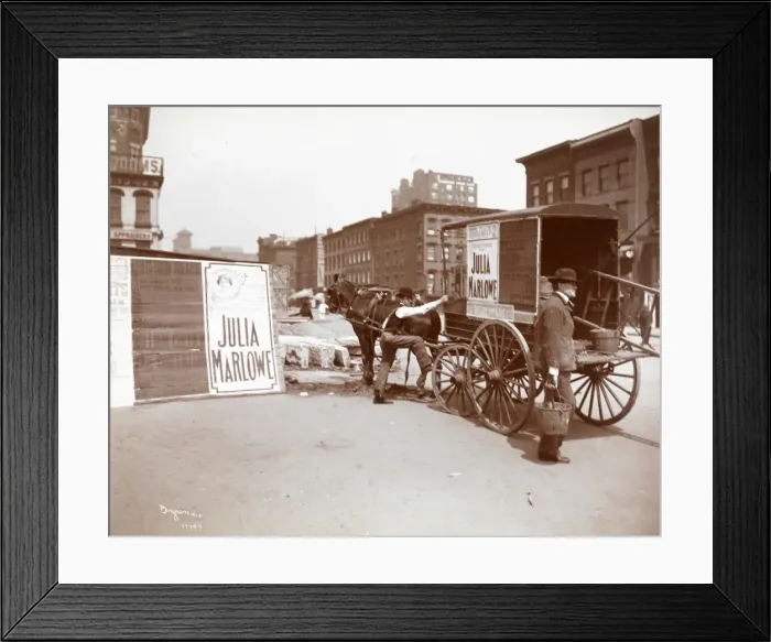 Framed Print : Bill Posters, New York Framed Print : Bill Posters, New York