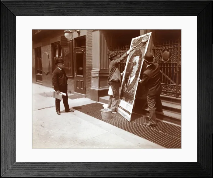 Framed Print : Bill Posters, New York Framed Print : Bill Posters, New York