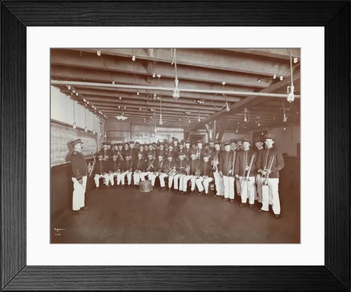 Framed Print : BRT Band. B.R.T. East N.Y. Clubhouse. Group portrait of the Brooklyn Rapid Framed Print : BRT Band. B.R.T. East N.Y. Clubhouse. Group portrait of the Brooklyn Rapid