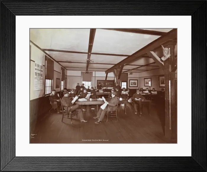 Framed Print : BRT Mens building Framed Print : BRT Mens building