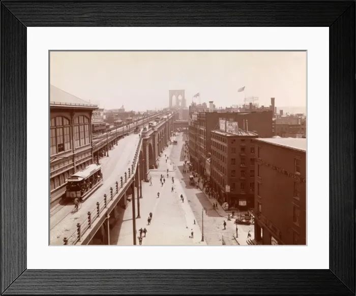 Framed Print : Brooklyn Bridge, New York Framed Print : Brooklyn Bridge, New York